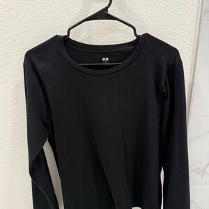 Uniqlo Black Crew Neck Long Sleeve